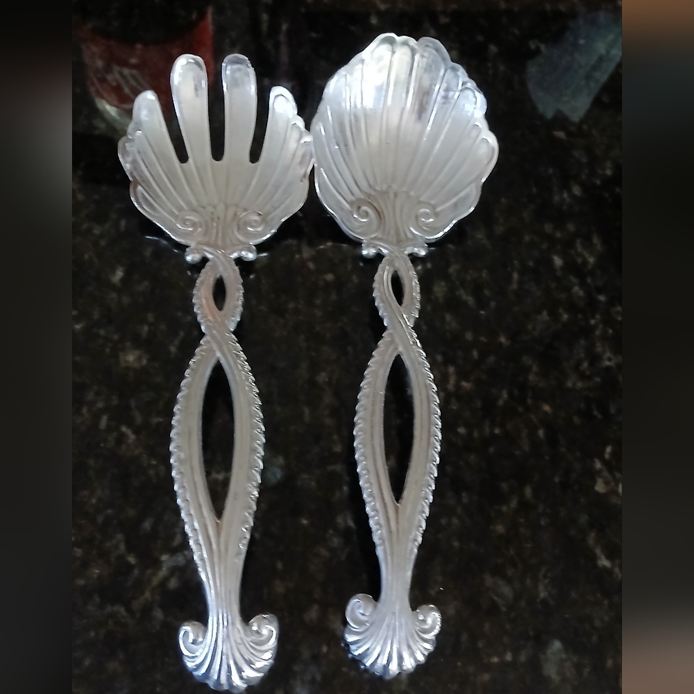 Fitz & Floyd Salad Spoon And Fork